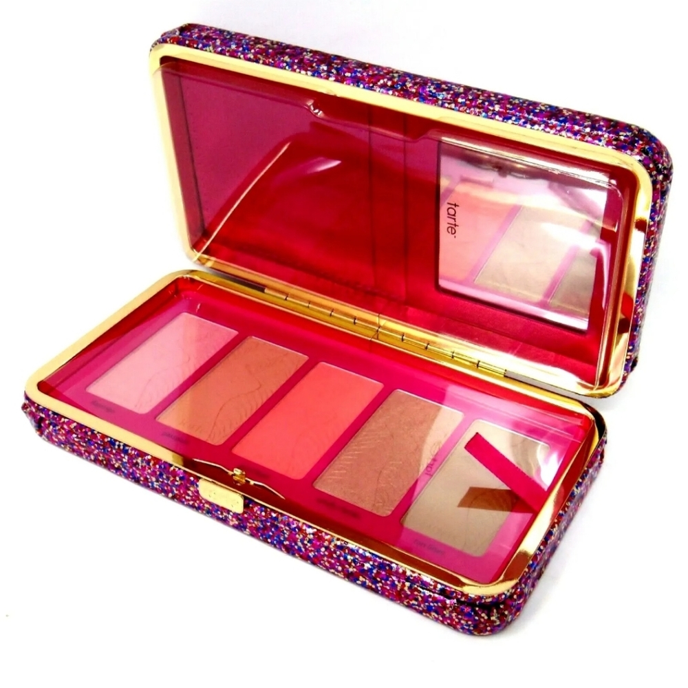 💜 Tarte Life of the Party Blush Palette & Clutch w/ Mirror